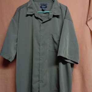 GNW Men's Button Front Short Sleeve Shirt 4X/Tall